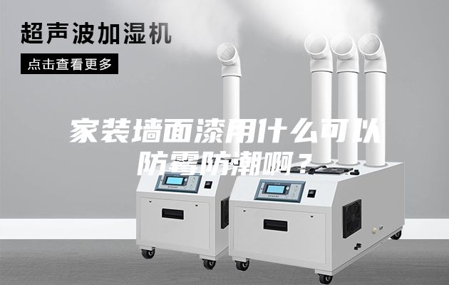 家裝墻面漆用什么可以防霉防潮啊？